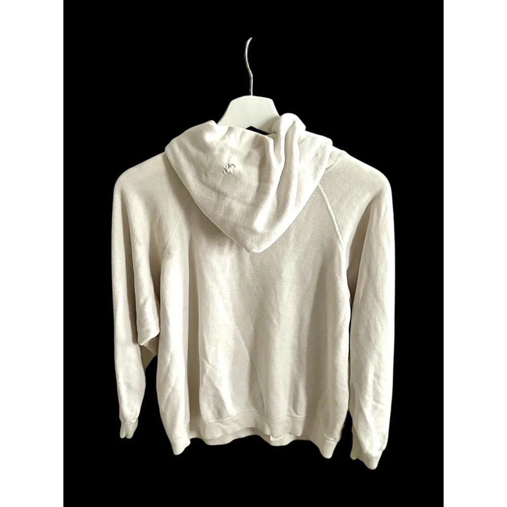 VelvaSheen Kentucky 70's Hoodie White Distressed Sz Medium Afterhoods Style - Picture 6 of 14
